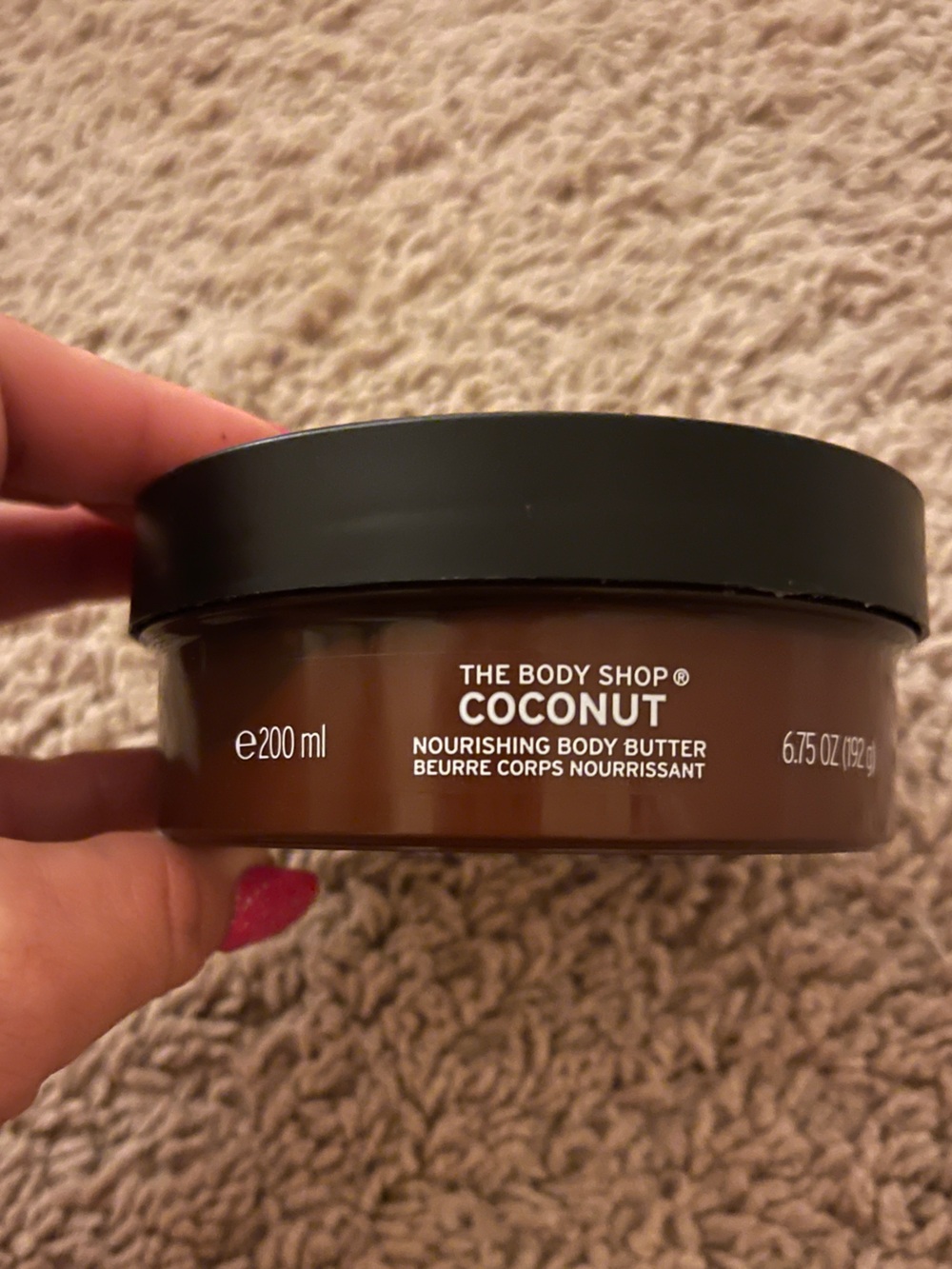 The Body Shop Coconut Nourishing Body Butter - Brown and Black